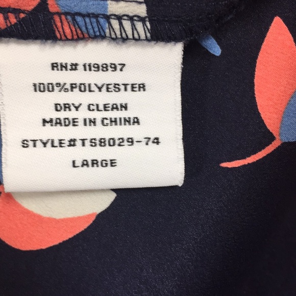 Pixley 3/4 Sleeve V Neck Comfortable Top Size L - Picture 8 of 8